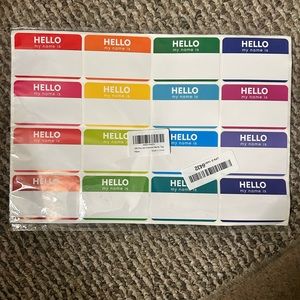 Name Tag Stickers